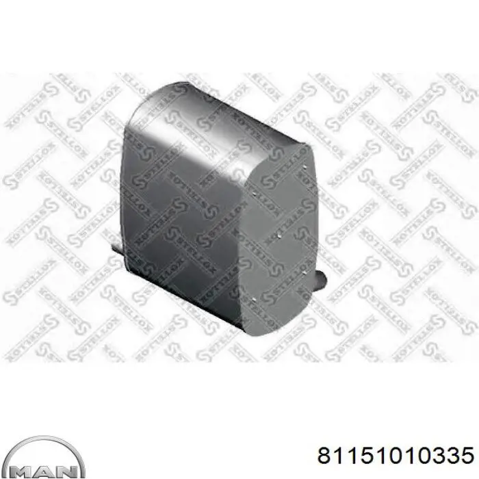 Вихлоп MAN 81151010335 ціна, від 345.29 USD