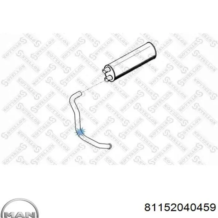 Вихлоп MAN 81152040459 ціна, від 69.43 USD