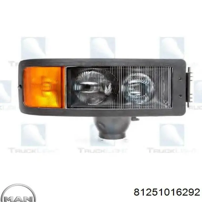 Основна фара - вставка MAN 81251016292 ціна, від 88.80 USD