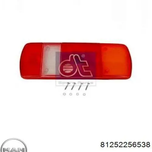 Скло ліхтаря заднього MAN 81252256538 ціна, від 10.13 USD