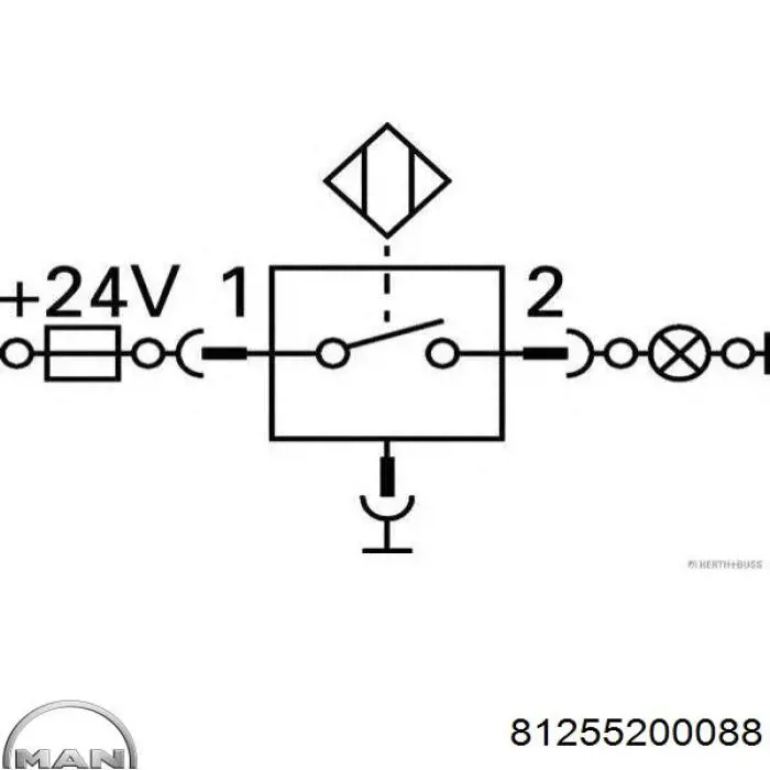 Жабка тормозу 81255200088 MAN
