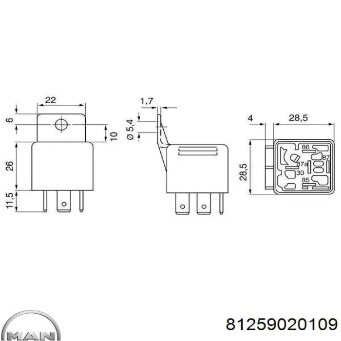 Реле поворотів 1378302 BMW