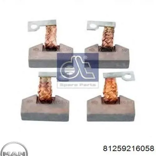 Щітка стартера MAN 81259216058 ціна, від 8.17 USD