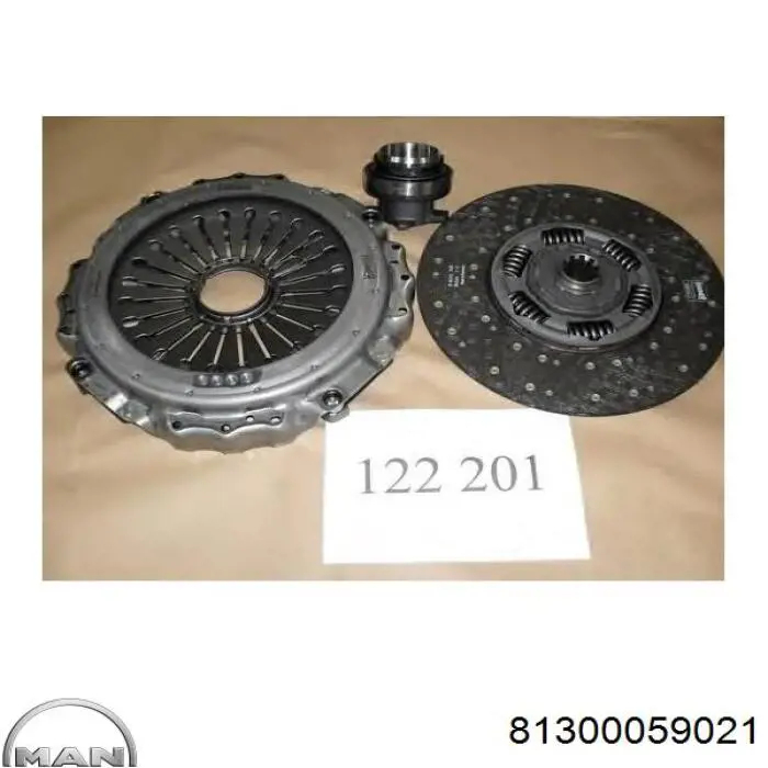 Комплект зчеплення (3 частини) MAN 81300059021 ціна, від 699.31 USD