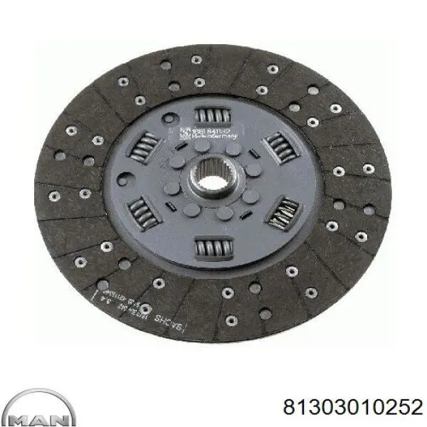 Диск зчеплення 81303010252 MAN