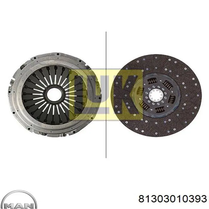Зчеплення MAN 81303010393 ціна, від 131.30 USD