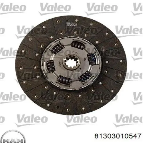 Зчеплення MAN 81303010547 ціна, від 198.32 USD