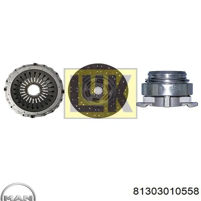 Зчеплення MAN 81303010558 ціна, від 194.58 USD
