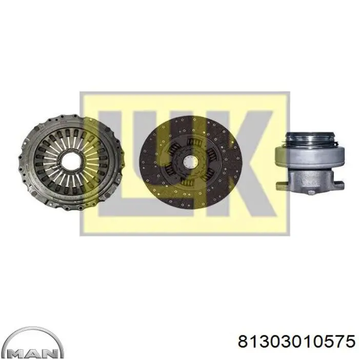 Диск зчеплення 81303010575 MAN