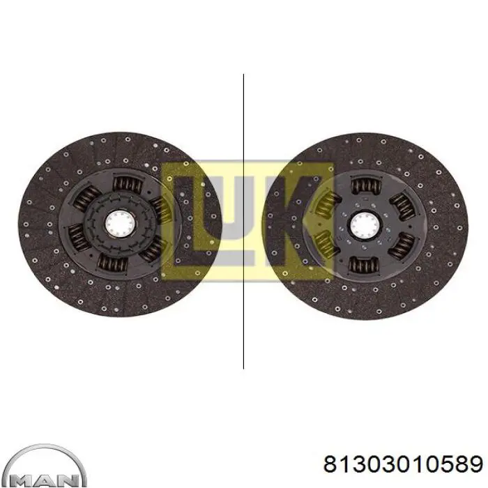 Зчеплення MAN 81303010589 ціна, від 234.85 USD