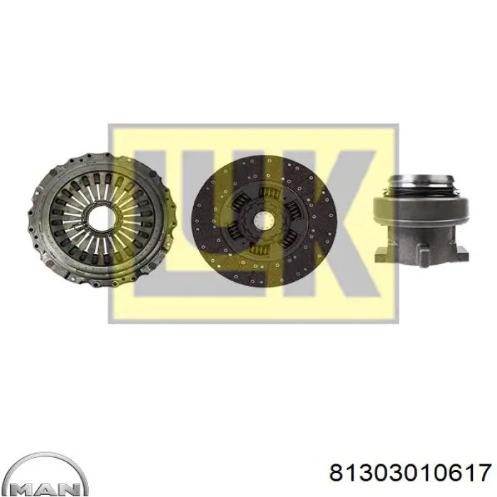 Зчеплення MAN 81303010617 ціна, від 203.20 USD