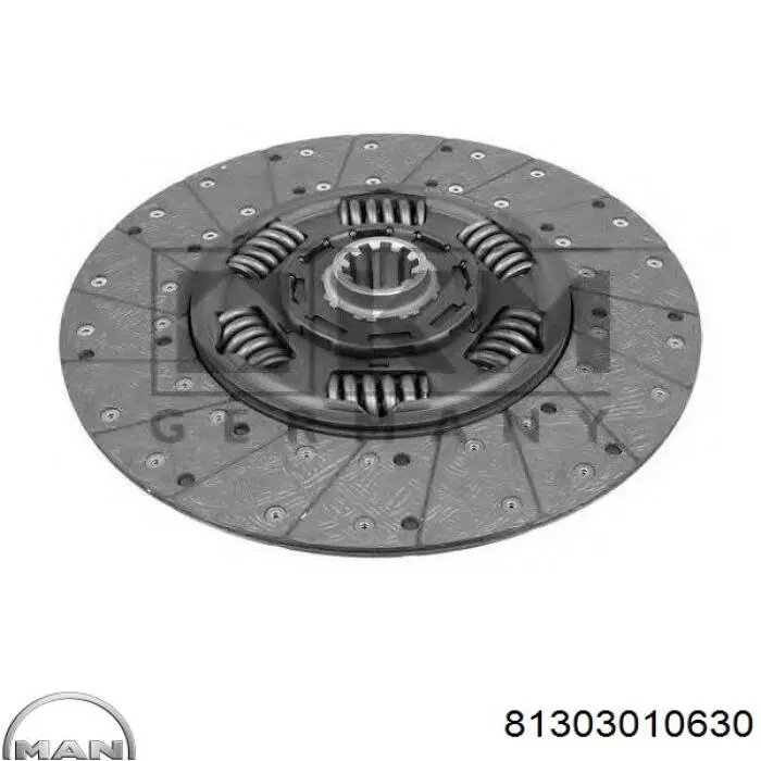 Диск зчеплення 81303010630 MAN