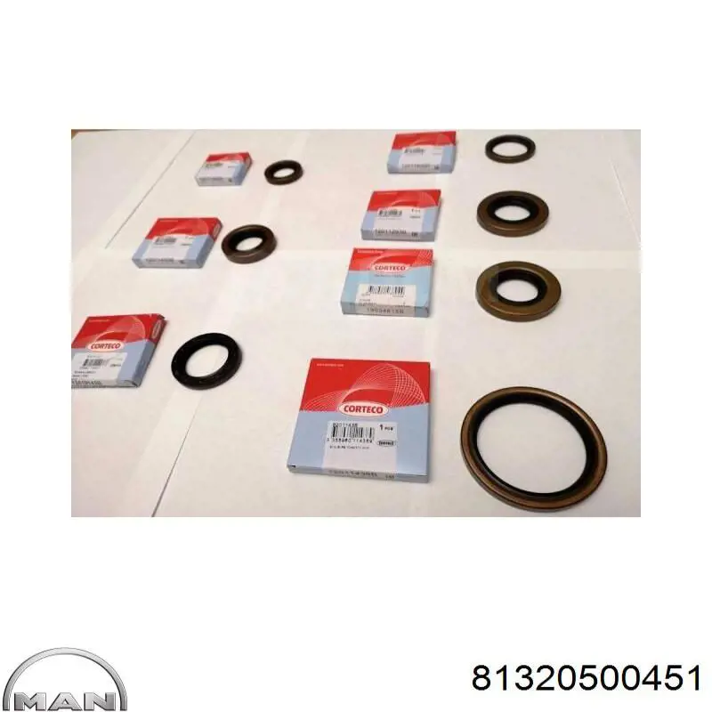 Сальник колінвала двигуна, задній MAN 81320500451 ціна, від 12.79 USD