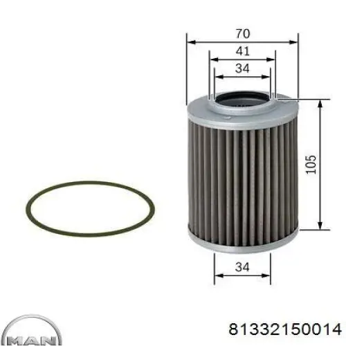 Фільтр АКПП 81332150014 MAN