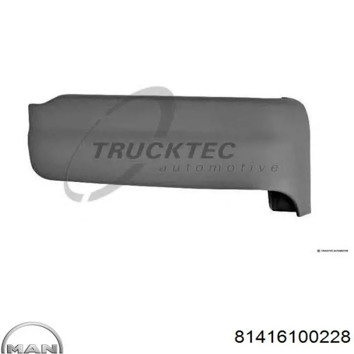 Бампер передній, права частина MAN 81416100228 ціна, від 14.27 USD