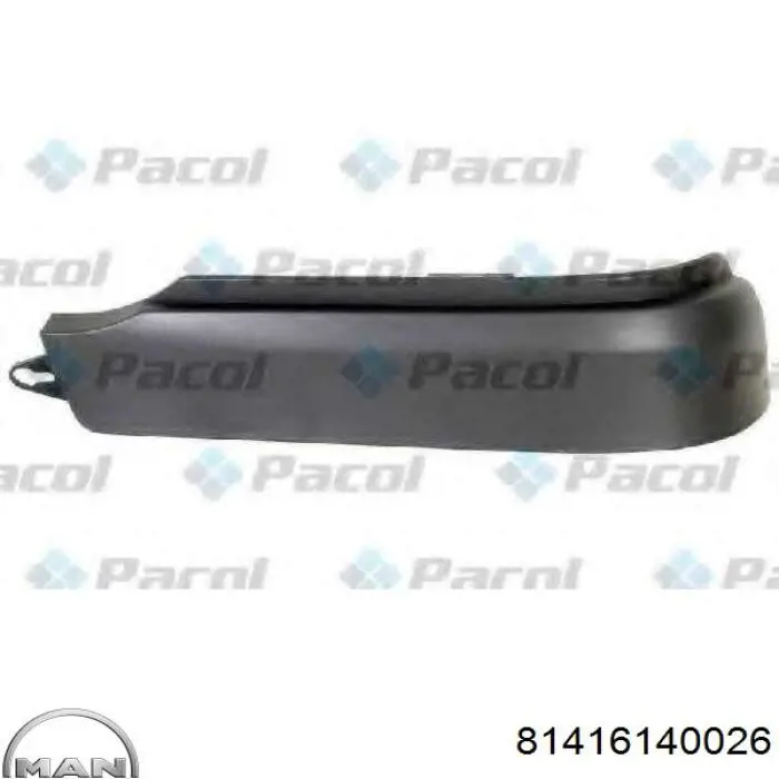 MANCP012R Pacol Бампер передній ікло праве