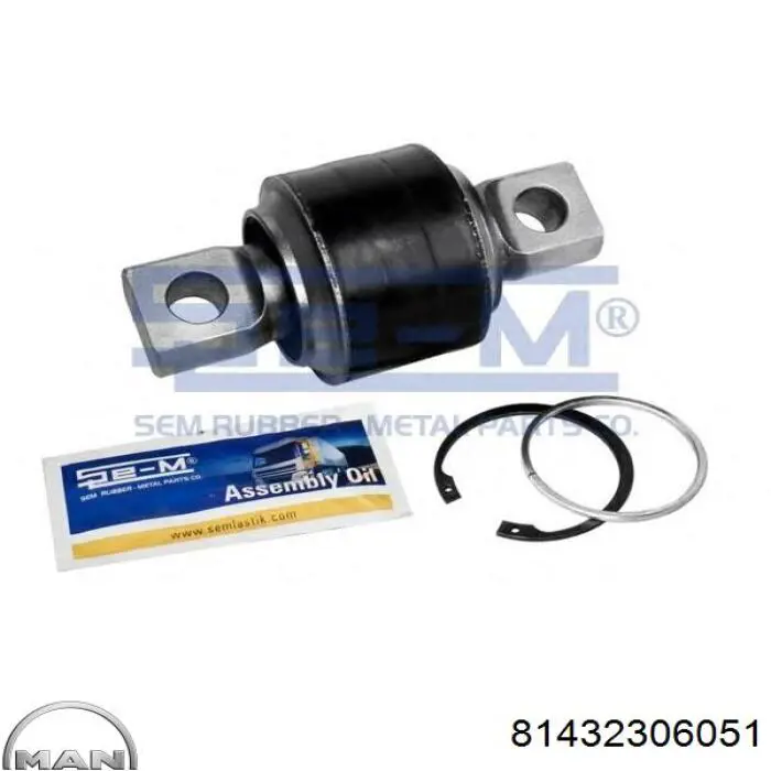Сайлентблок реактивної тяги, задній MAN 81432306051 ціна, від 21.16 USD