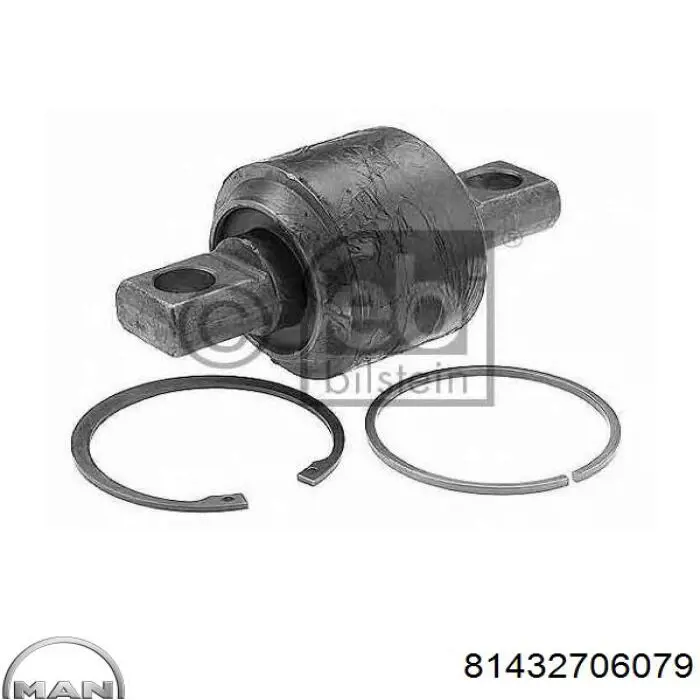 Сайлентблок реактивної тяги, задній MAN 81432706079 ціна, від 35.36 USD