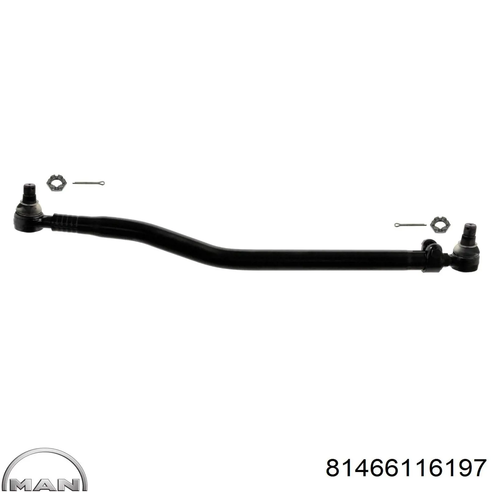 Тяга рульова в зборі MAN 81466116197 ціна, від 108.96 USD
