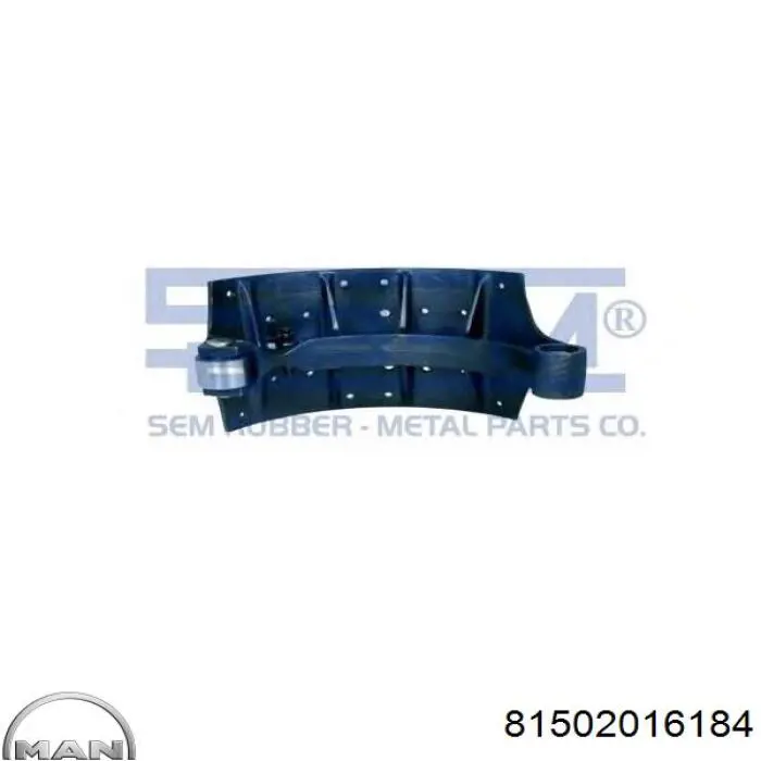 Купити 81502016184 MAN Колодки гальмові задні, барабанні