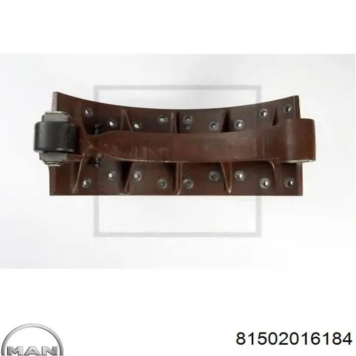 Колодки гальмові задні, барабанні MAN 81502016184 ціна, від 117.53 USD