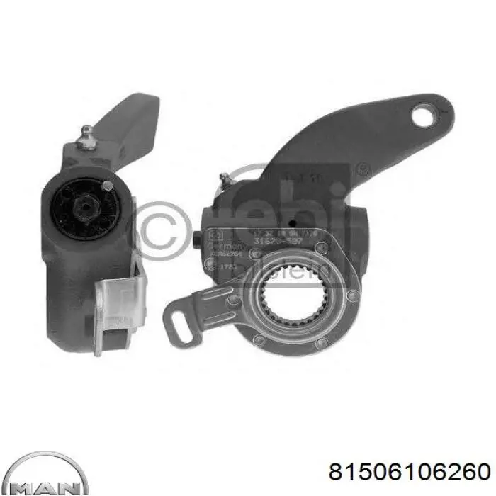 Трещітка гальмівна переднього моста 81506106260 MAN