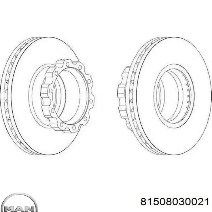 81508030021 MAN Дискові гальма
