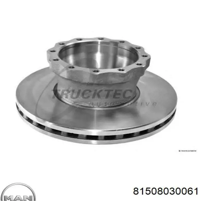 Задні дискові гальма MAN 81508030061 ціна, від 67.10 USD