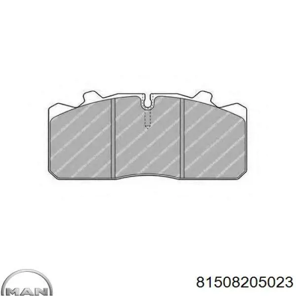 81508205023 MAN Передні гальмівні колодки