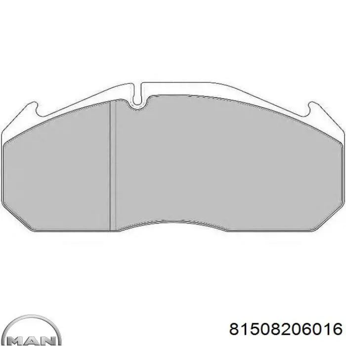 Гальмівні колодки MAN 81508206016 ціна, від 60.41 USD