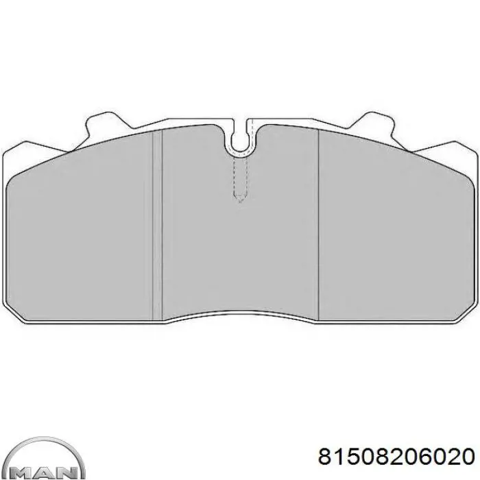 Гальмівні колодки MAN 81508206020 ціна, від 67.56 USD