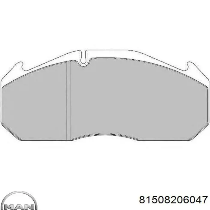 Гальмівні колодки MAN 81508206047 ціна, від 123.84 USD