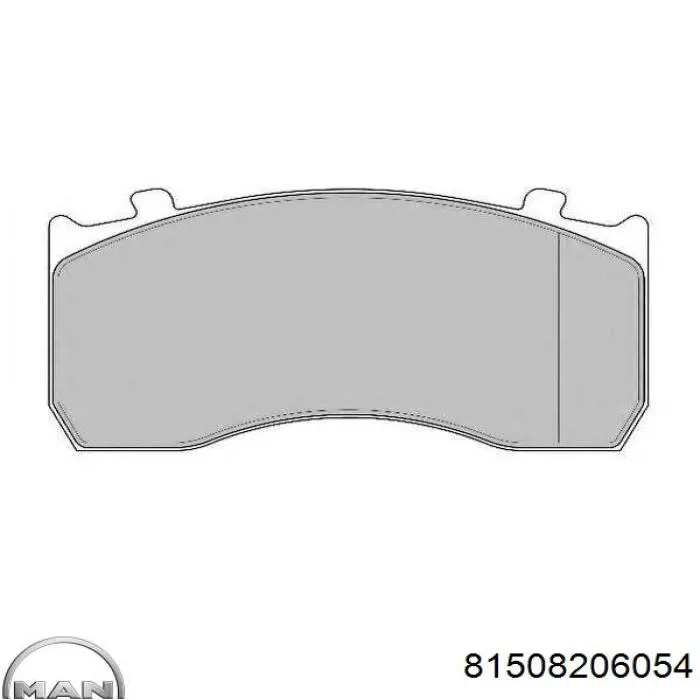 Передні тормозні колодки 81508206054 MAN