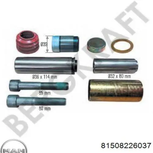 Ремкомплект супорту 107242 Febi