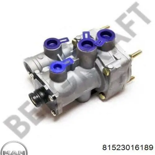 Кран гальмівний причепа MAN 81523016189 ціна, від 69.44 USD