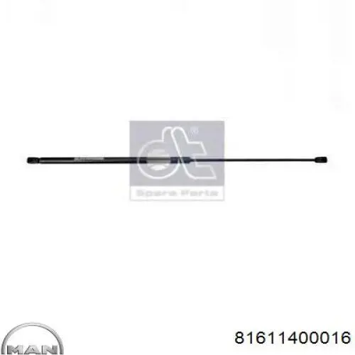 Амортизатор капота газовий MAN 81611400016 ціна, від 17.71 USD