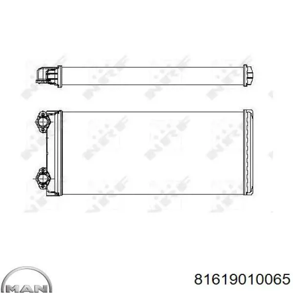 Радіатор пічки DHR0065 Daniparts