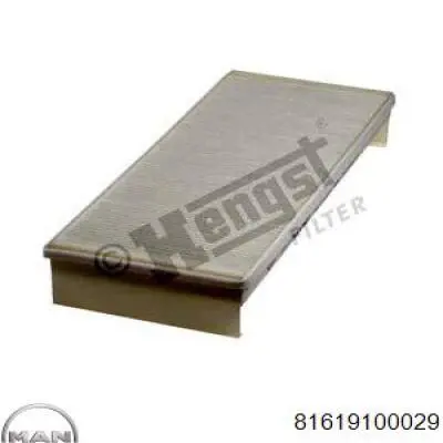 Купити 81619100029 MAN Фільтр салону вугільний