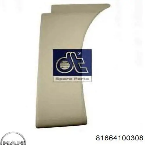 Молдинг передньої арки колеса, правий Daniparts DPMA088 ціна, від 47.30 USD
