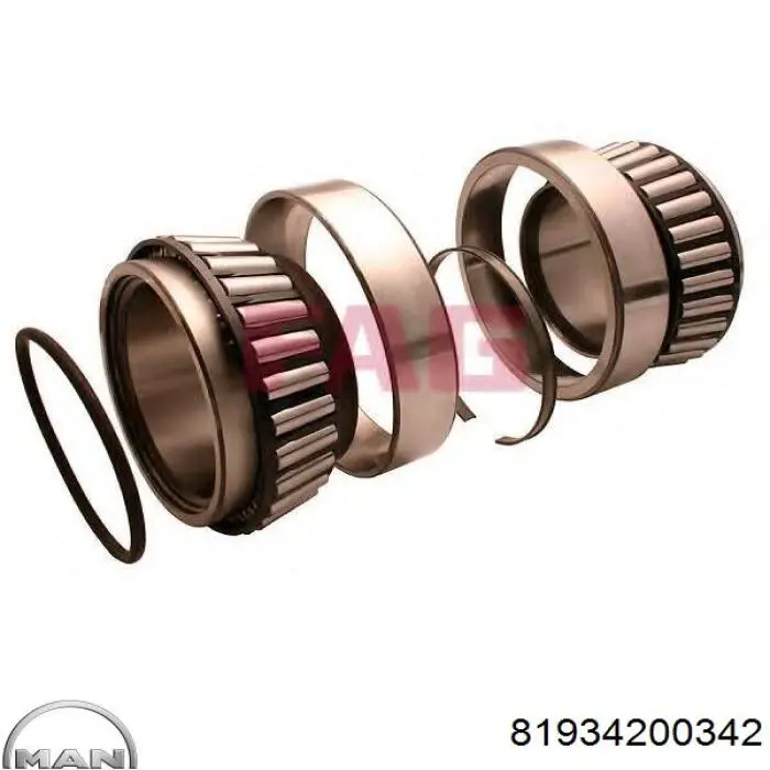Підшипник маточини задньої MAN 81934200342 ціна, від 174.58 USD