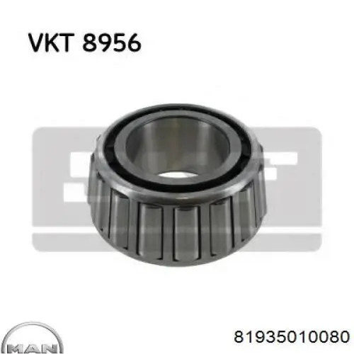 Підшипник вторинного валу коробки MAN 81935010080 ціна, від 31.88 USD