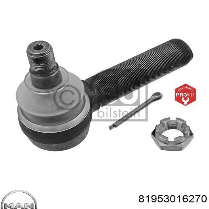 Накінечник поперечної рульової тяги MAN 81953016270 ціна, від 19.01 USD