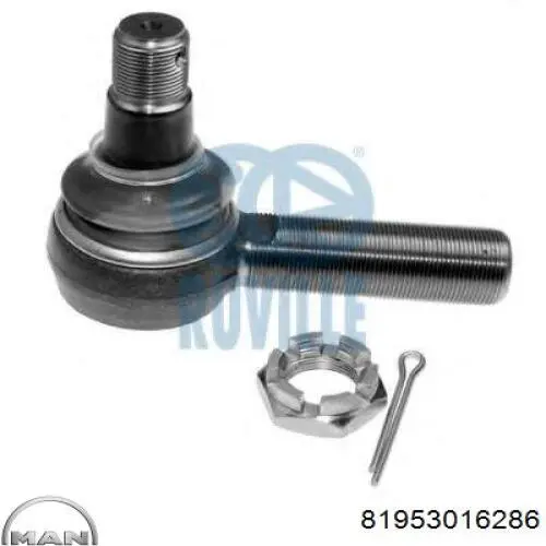 Накінечник поперечної рульової тяги MAN 81953016286 ціна, від 24.58 USD
