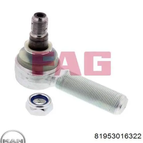 Накінечник поперечної рульової тяги MAN 81953016322 ціна, від 23.02 USD