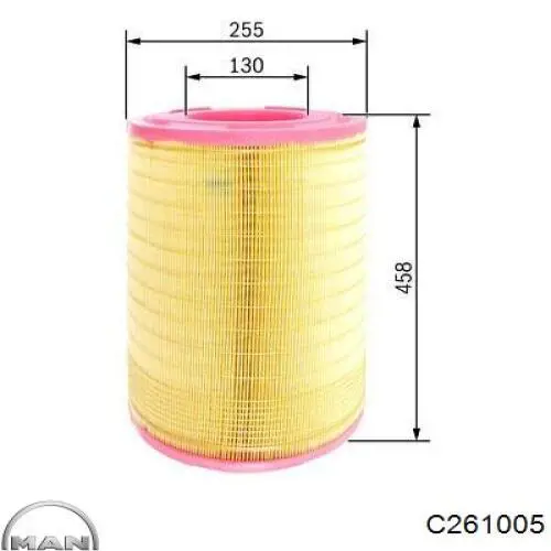 C261005 MAN Повітряний фільтр двигуна