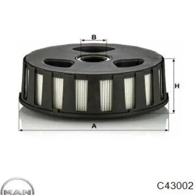 Фільтр повітряний MAN C43002
