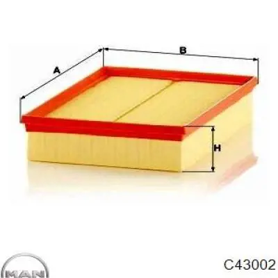 C43002 MAN Повітряний фільтр двигуна