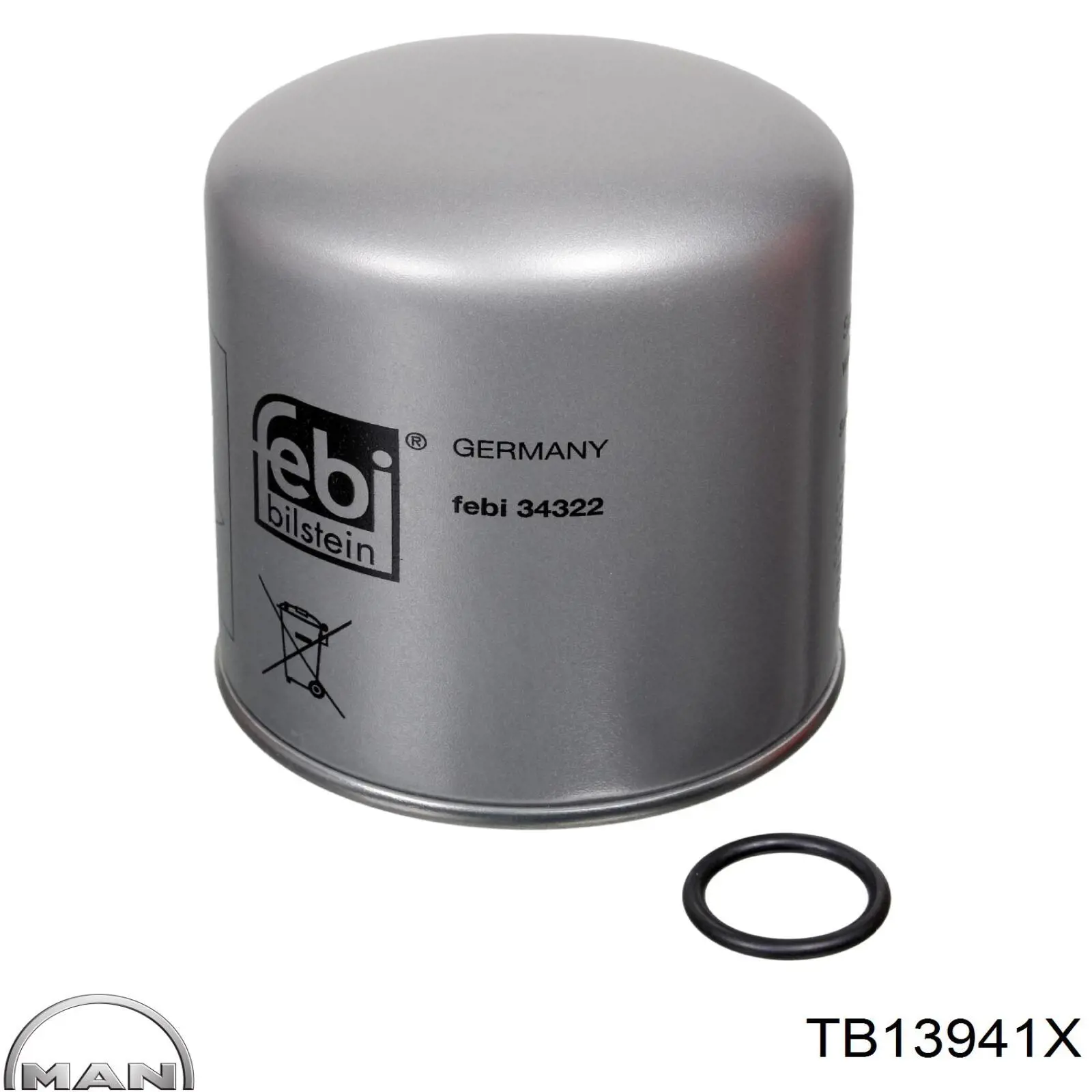 TB13941X MAN фільтр осушувача повітря (вологомастиловідділювача (TRUCK))
