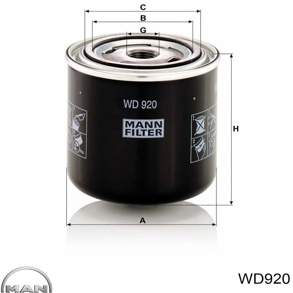 Купити WD920 MAN Фільтр гідравлічної системи
