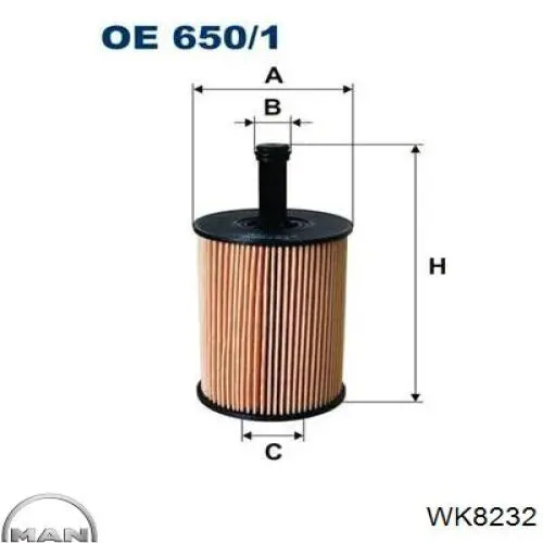 Фільтр паливний WK8232 MAN